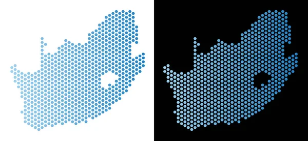 Güney Afrika Cumhuriyeti harita petek mozaik