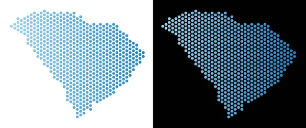 Güney Carolina eyalet harita altıgen şeması