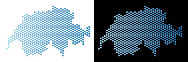 Swissland harita Hex-çini mozaik