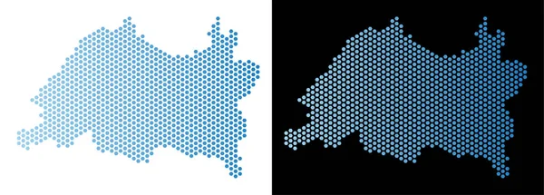 Tataristan harita Hex-çini mozaik