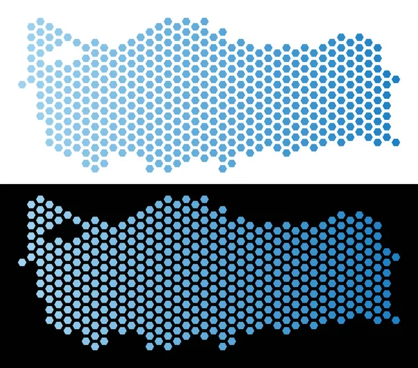 Türkiye'de harita altıgen mozaik