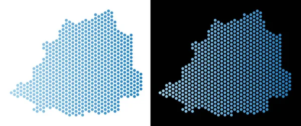 Vatikan Haritası Altıgen Karo soyutlama