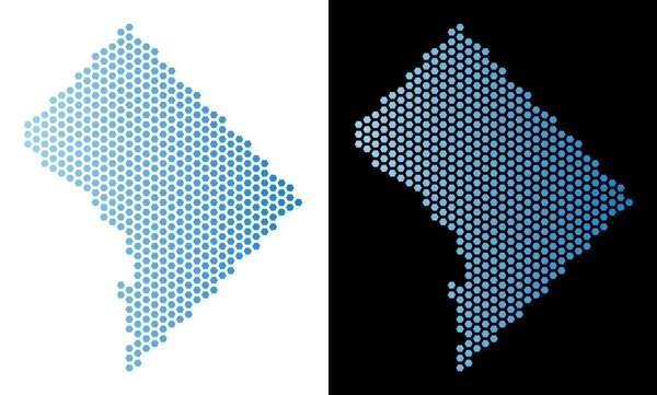 Washington Dc harita Altıgen Karo düzeni