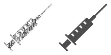 Şırınga mozaik ikili basamak