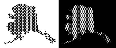 Alaska harita petek mozaik