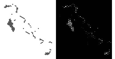 Altıgen soyutlama Bahama Adaları Haritası
