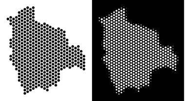 Bolivya Haritası altıgen şeması