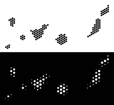 Petek şeması canarinha İspanya Adaları Haritası