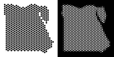 Mısır harita altıgen mozaik