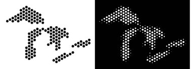 Altıgen soyutlama büyük göller Haritası