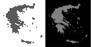 Yunanistan Haritası altıgen şeması