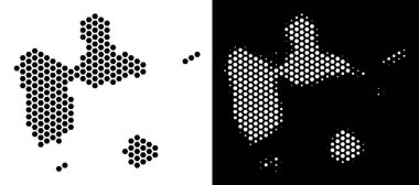 Guadeloupe harita altıgen şeması