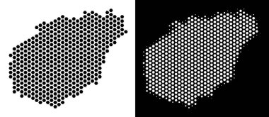 Hainan Adası harita petek şeması