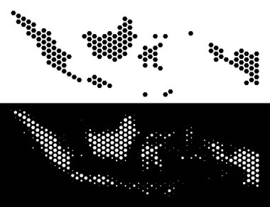 Endonezya haritası altıgen şeması