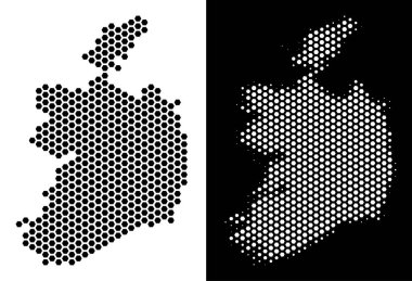 İrlanda Cumhuriyeti harita altıgen şeması
