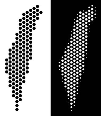 İsrail harita altıgen şeması