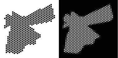 Jordan Map altıgen mozaik