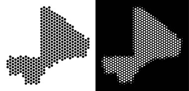 Mali harita Hex-kiremit soyutlama