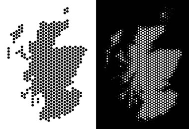 İskoçya Haritası altıgen şeması