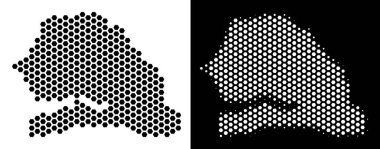 Senegal harita altıgen şeması