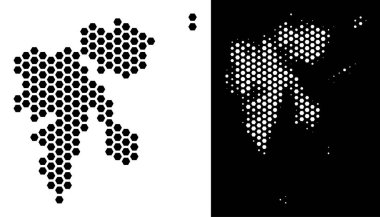 Svalbard ada harita petek mozaik