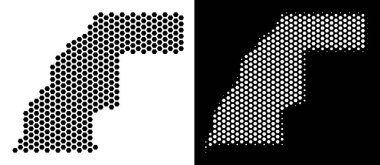 Batı Sahra harita altıgen şeması