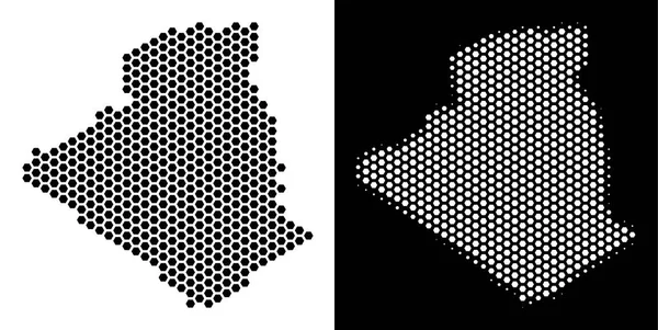 Cezayir harita Hex-kiremit düzeni