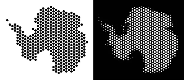 Antarktika harita Hex-kiremit soyutlama