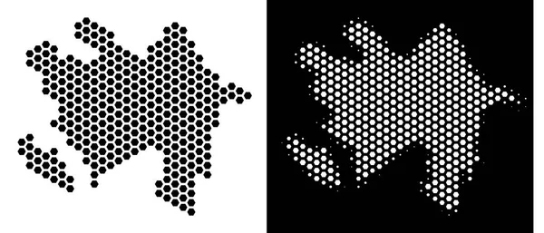 Azerbaycan harita altıgen şeması