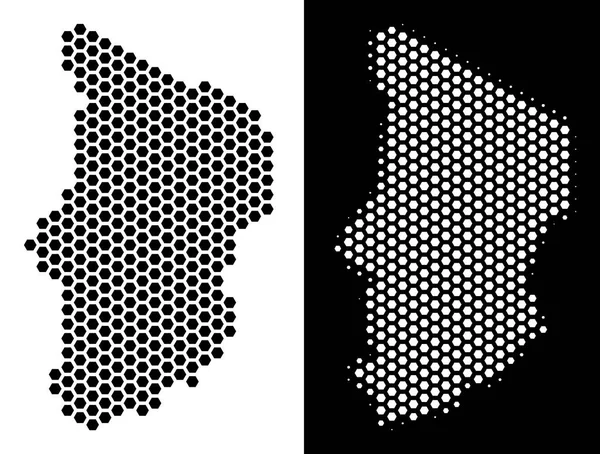 Chad harita Hex-kiremit soyutlama