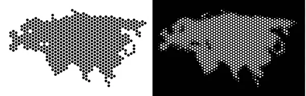 Eurasia harita Hex-kiremit düzeni