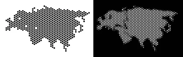 Avrupa ve Asya harita Hex-kiremit düzeni