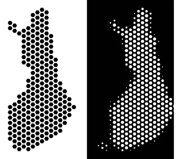 Finlandiya Haritası Hex-kiremit düzeni