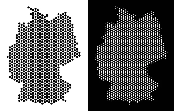 Almanya harita Altıgen Karo düzeni