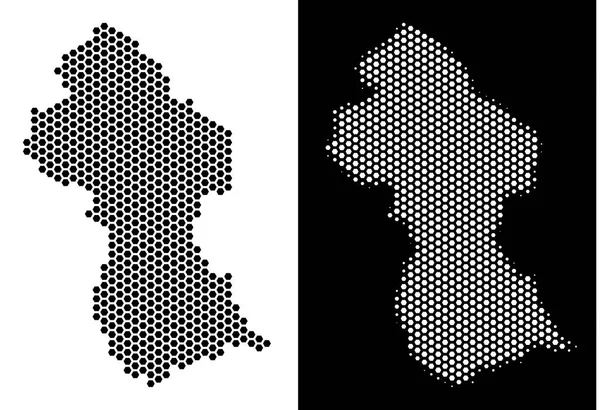 Guyana Haritası petek şeması