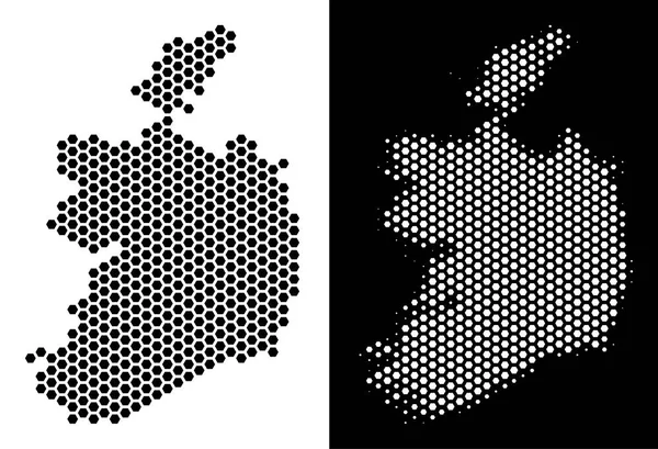 İrlanda Cumhuriyeti harita altıgen şeması