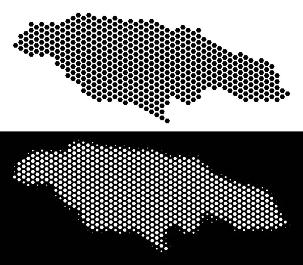 Jamaika haritası altıgen şeması