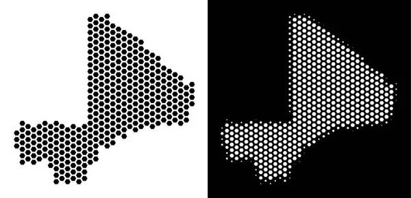 Mali harita Hex-kiremit soyutlama