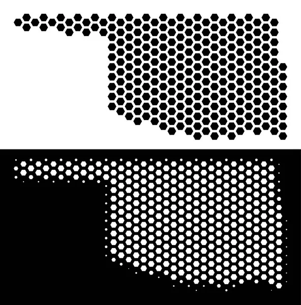 Oklahoma eyalet harita altıgen şeması