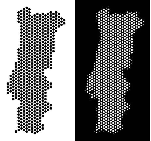 Portekiz harita altıgen soyutlama