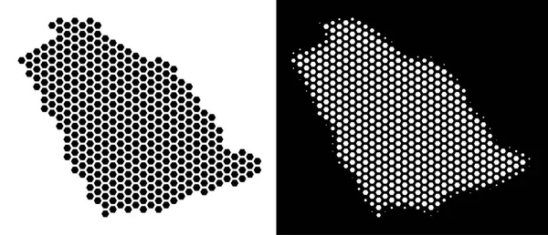 Suudi Arabistan harita Hex-kiremit soyutlama
