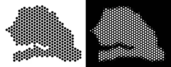 Senegal harita altıgen şeması