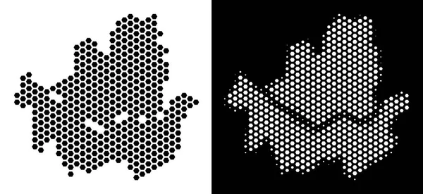 Seoul City harita Hex-çini mozaik