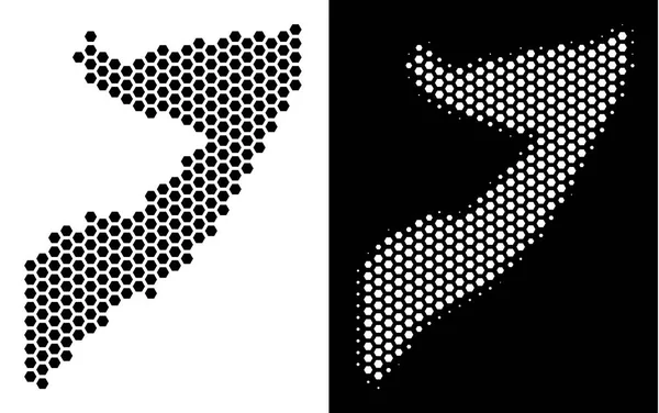 Somali haritası petek mozaik