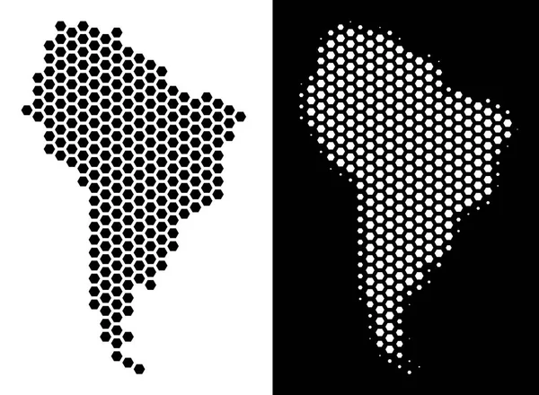 Güney Amerika harita Hex-kiremit düzeni