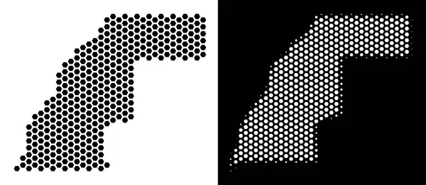 Batı Sahra harita altıgen şeması