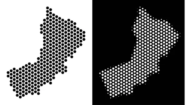 Yemen harita Altıgen Karo düzeni