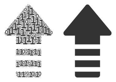 Ok işaretçisini kolaj ikili basamak