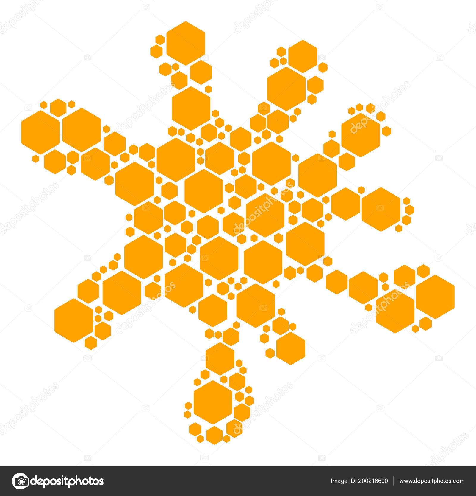 Splash Shape Of Filled Hexagon Icons Stock Vector C Ahasoft