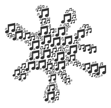 Şekil müzik notlar simgeler leke